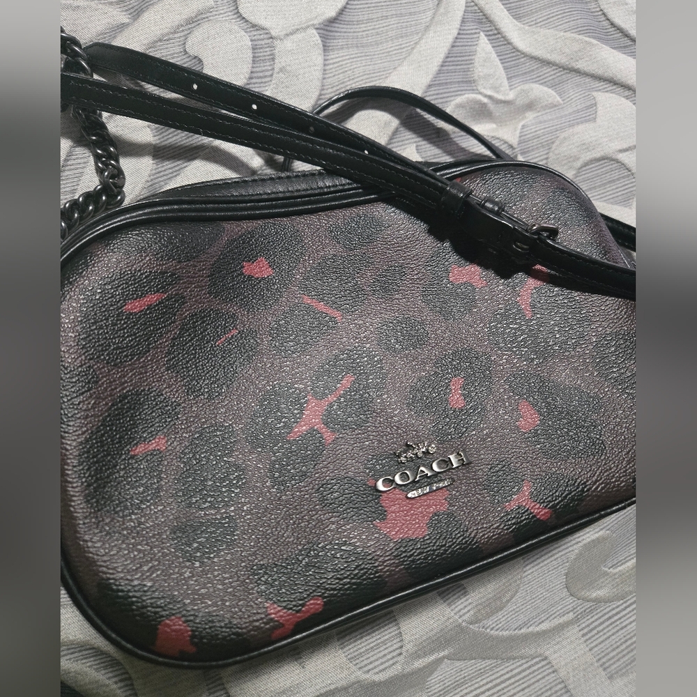 Coach Black and Red Crossbody Bag